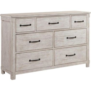 Furnishings Jack 7-Drawer Dresser In White