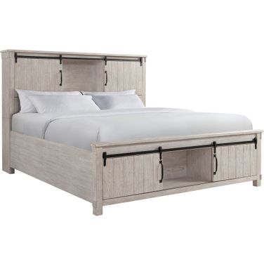 Jack King Platform Storage Bed In White