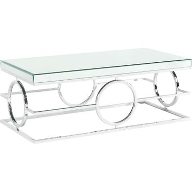 Picket House Furnishings Katie Rectangle Mirrored Coffee Table