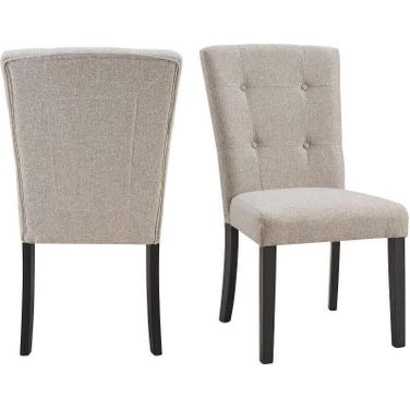 Picket House Furnishings Landon Tufted Upholstered Chair Set 2
