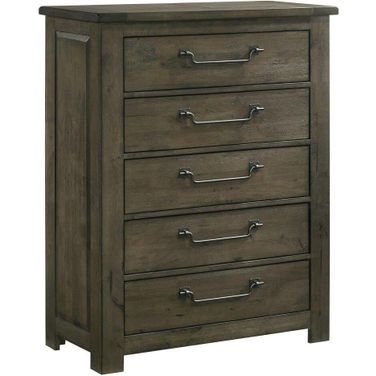 Picket House Furnishings Memphis 5 Drawer Chest in Antique Grey