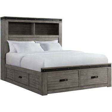 Picket House Furnishings Montauk Youth Full Platform Storage Bed In Grey