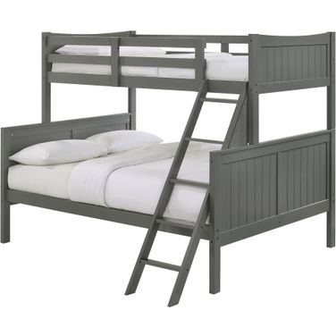 Picket House Furnishings Santino Twin Over Full Bunk Bed In Grey