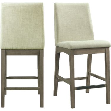 Picket House Furnishings Simms Counter Side Chair Set of 2 in Grey