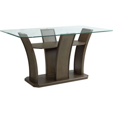 Picket House Furnishings Simms Rectangular Counter Table In Walnut