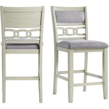 Picket House Furnishings Taylor Counter Height Side Chair Set 2 In Bisque