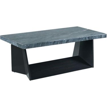Picket House Furnishings Tobias Coffee Table with Dark Marble Top