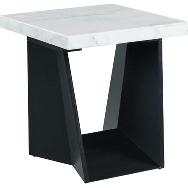 Picket House Furnishings Tobias End Table with White Marble Top