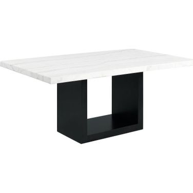 Picket House Furnishings Willow White Marble Standard Height Dining Table