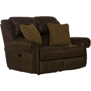 Pickett Rocking Reclining Loveseat In Tobacco