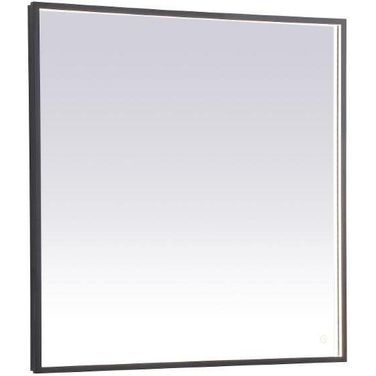 Pier Black Led Mirror MRE63636BK