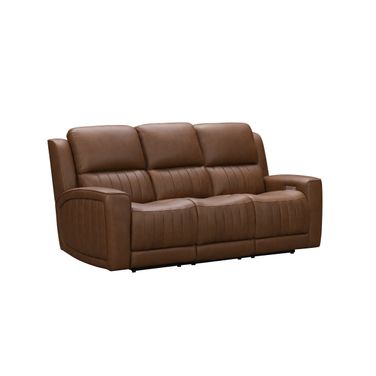 Pierce Zero Gravity Power Reclining Sofa with Power Head Rests, Power Lumbar and Drop Down Table with 2 Cup Holders In Cinnamon