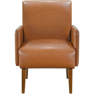 Piers Accent Chair In Brown and Walnut