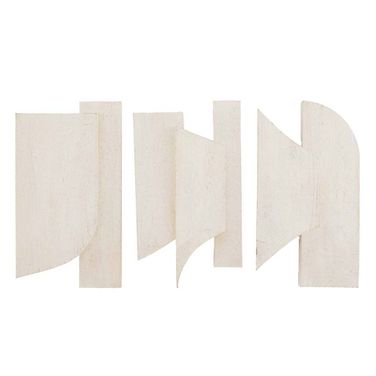 Pierson Wall Plaques Set of 3 In Whitewash