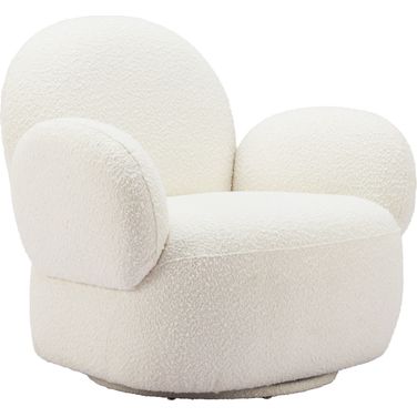 Pilka Swivel Chair In White