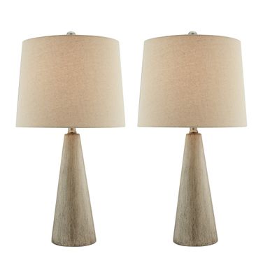 Pillan Table Lamp Set of 2 In Brown