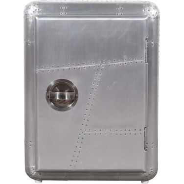 Pilot 1-Door Side Cabinet In Silver
