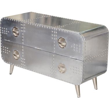 Pilot Tv Console In Silver