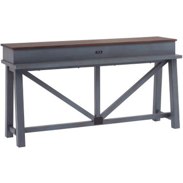 Pinebrook Console Bar Table In Denim