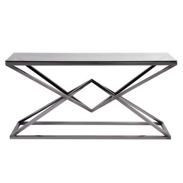Pinnacle Console Table In Nickel