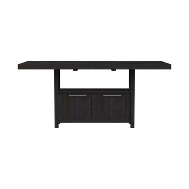 Pinnacle Counter Table with 20 Inch Leaf In Charcoal