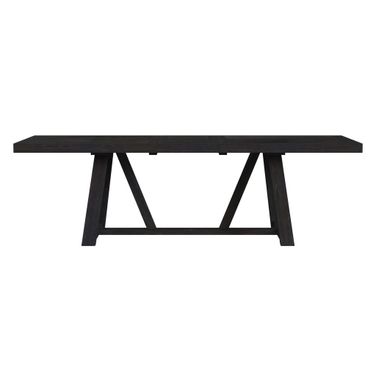 Pinnacle Dining Table with 22 Inch Leaf In Charcoal