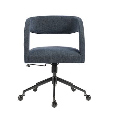 Pinnacle Upholstered Office Chair In Slate Blue
