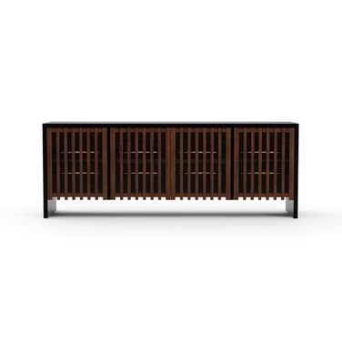 Pinstripe Sideboard In Dark Chocolate