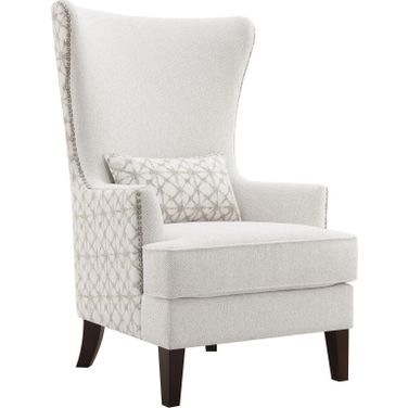 Pippin Upholstered Wingback Accent Chair Latte