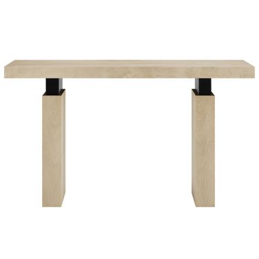 Piston 52 Inch Rectangular Wood Console Table In Natural