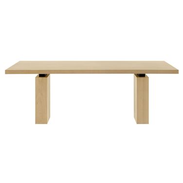 Piston 82 Inch Rectangular Wood Dining Table In Natural