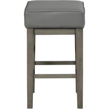 Pittsville Antique Gray Height Stool Set Of 2