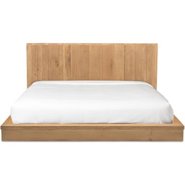 Plank Queen Bed In Natural