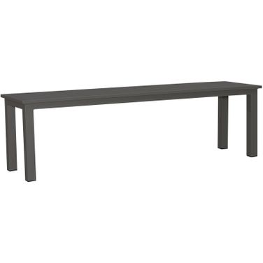 Plantation Key Outdoor Dining Bench In Granite