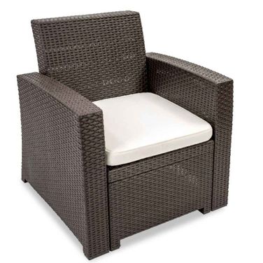 Plastique Lounge Chair In Chocolate