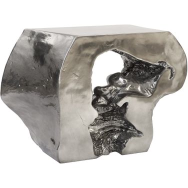 Plateada Hollow Console In Liquid Silver