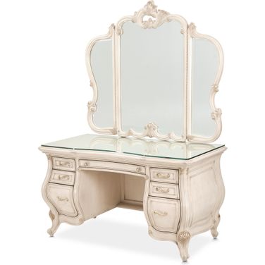 Platine De Royale Vanity Set In Champagne