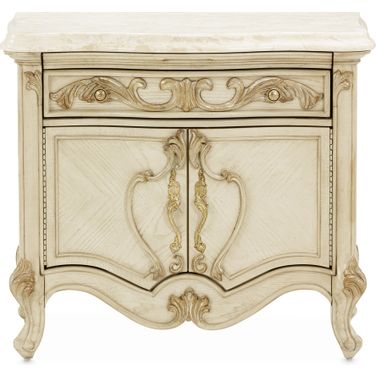 Platine De Royale Nightstand In Champagne