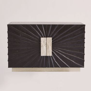 Pleated Two Door Cabinet