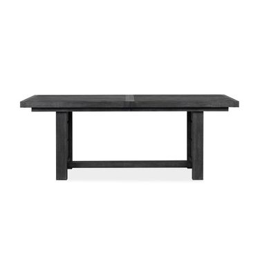 Plum Creek Extendable Trestle Dining Table In Ravenwood Black