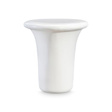 Poca Side Table In White and Cream