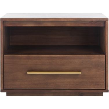 Poesy 1 Drawer Nightstand In Brown