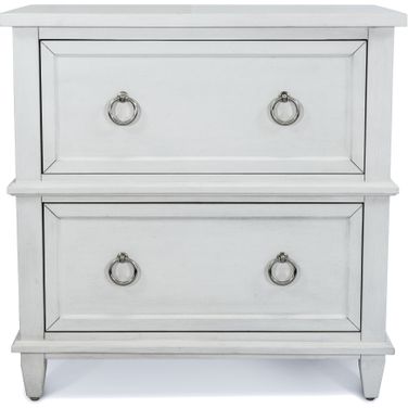 Point Breeze 2 Drawer Nightstand with Power and Usb In White