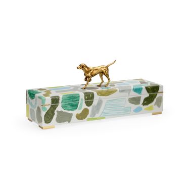 Pointer Box In Cream and Green
