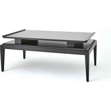 Poise Cocktail Table In Black Satin