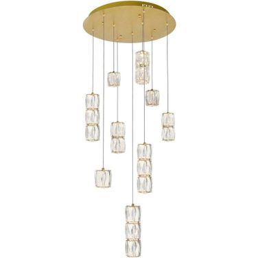 Polaris Led Light Gold Pendant 3500D9G
