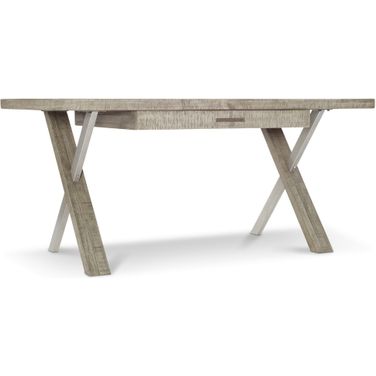 Highland Park Polk Desk In Morel and Glazed Silver