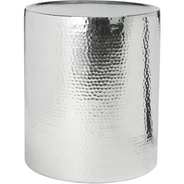 Polonium Silver Occasional Hammered Table