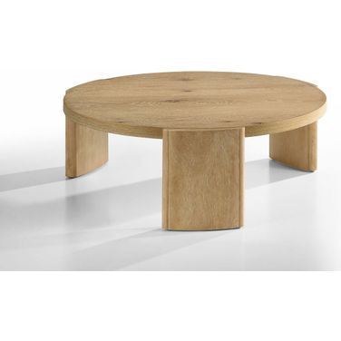 Poltimore Round Cocktail Table In Oak