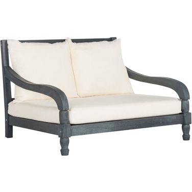 Pomona Ash Grey and Beige Lounger